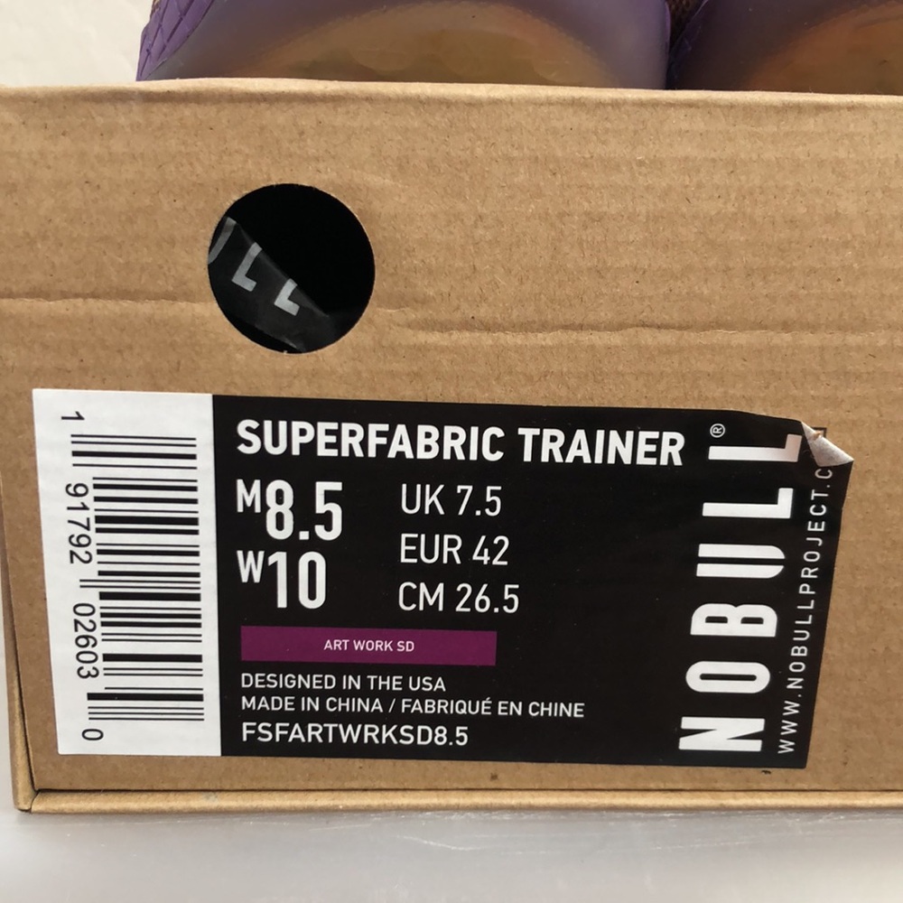 NoBull NEW IN BOX Sam Dancer art work  trainer size 8.5/10 men/wmn - Picture 4 of 10